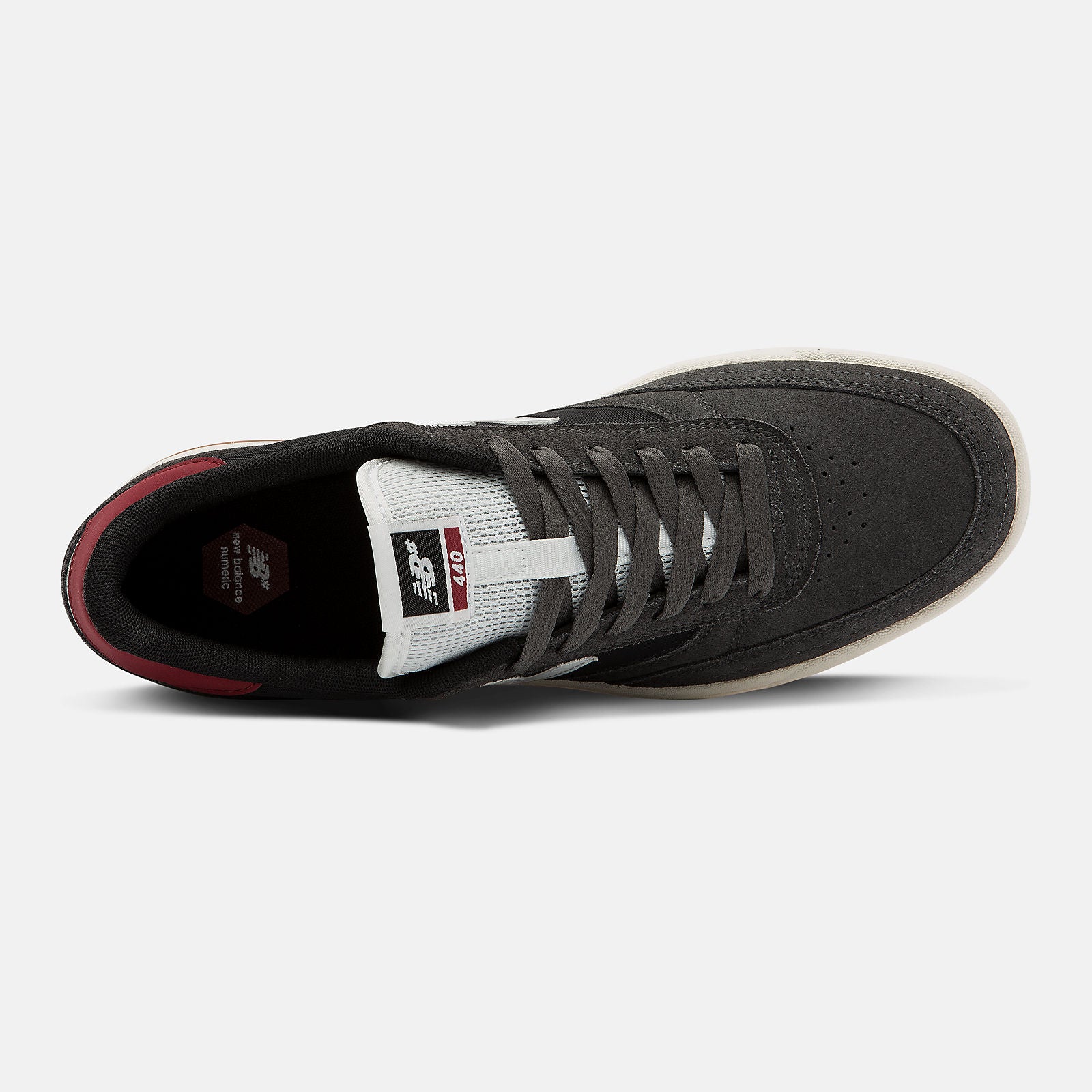 Grey with Black NM440GBR NB Numeric Skateboard Shoe Top
