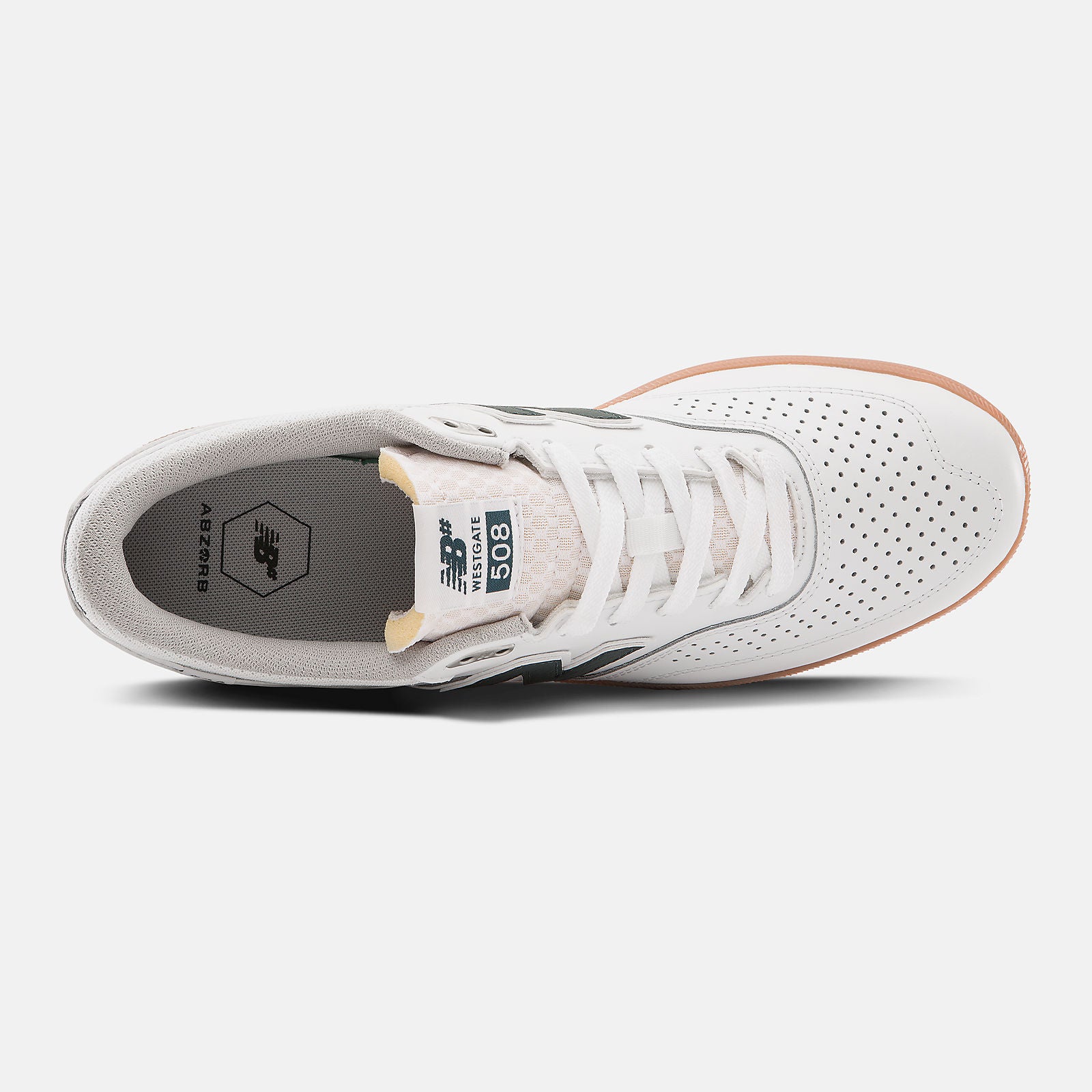 White NM508 Westgate NB Numeric Skateboarding Shoe Top