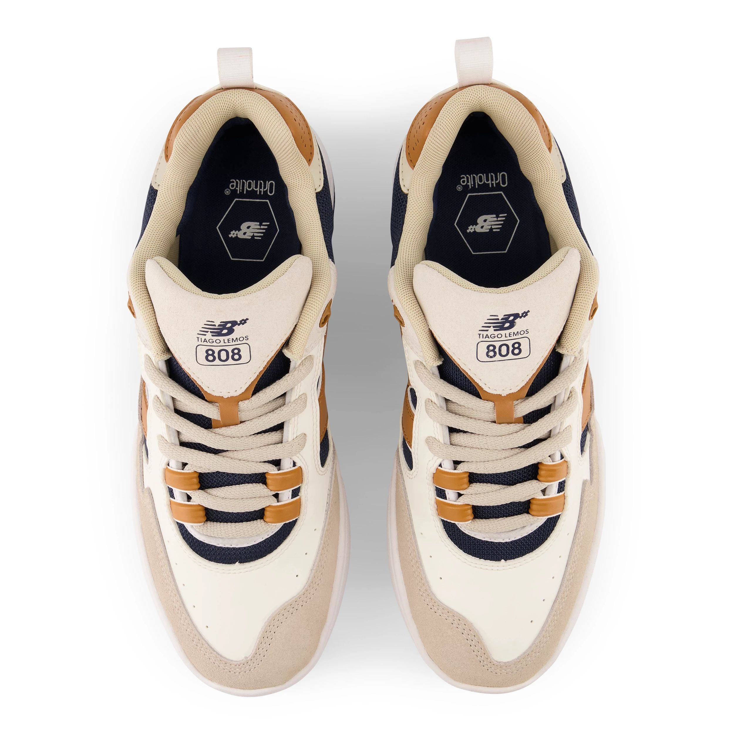 Tan/Navy NM808 NB Numeric Tiago Skate Shoe Top