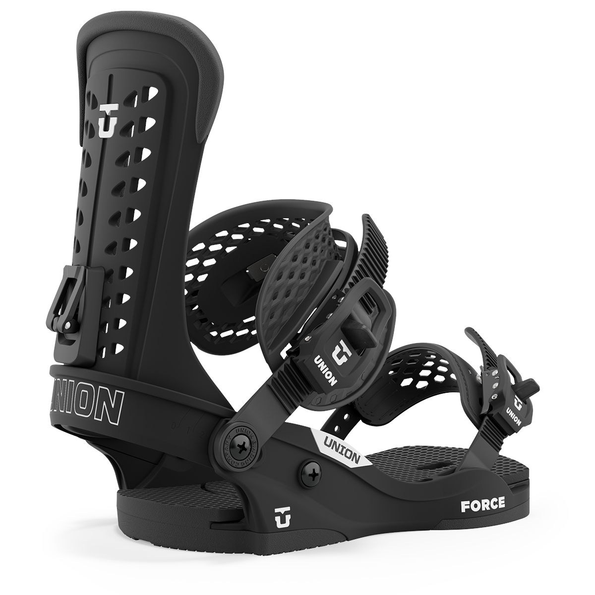 Black 2024 Force Classic Snowboard Bindings