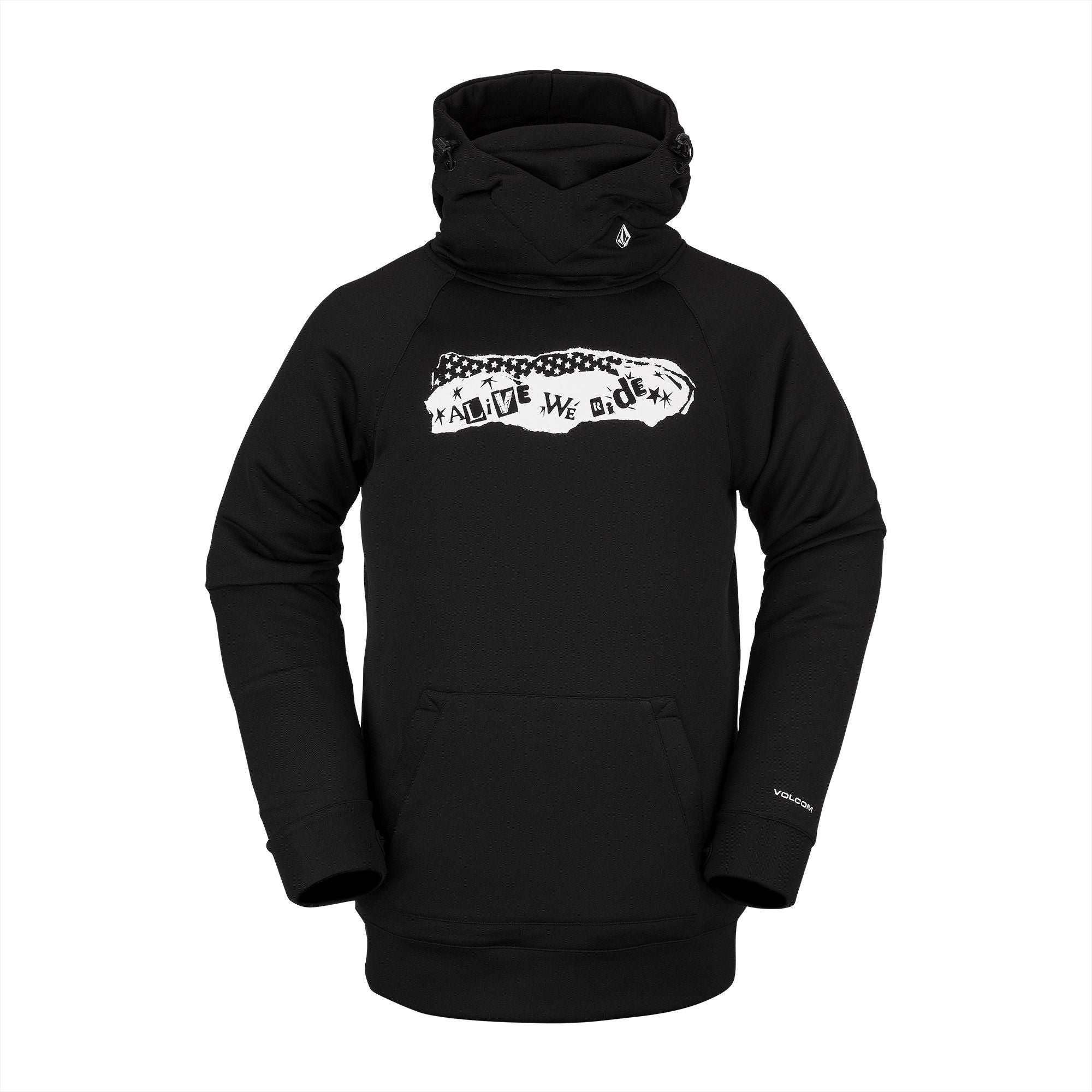 Black Hydro Volcom Riding Hoodie