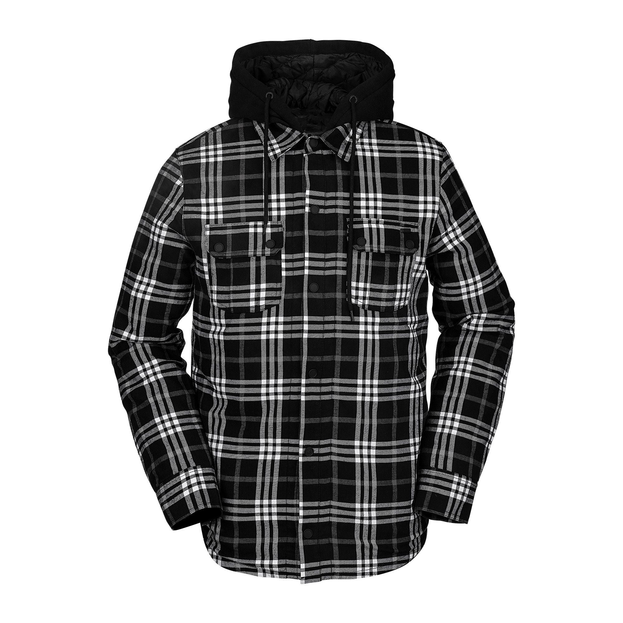 Black Field Insulated Volcom Snow Flannel