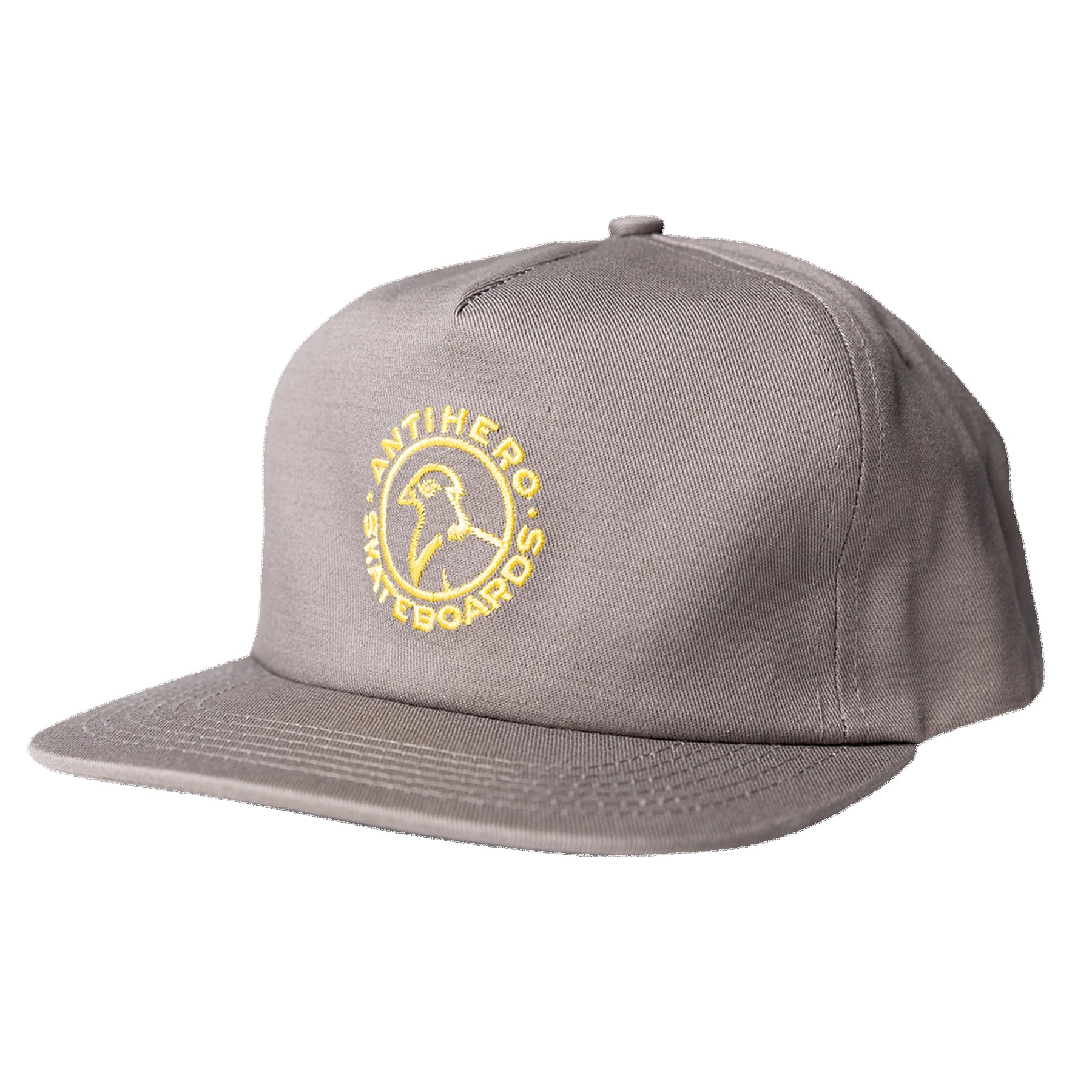 Grey Basic Pigeon AntiHero Skateboards Snapback