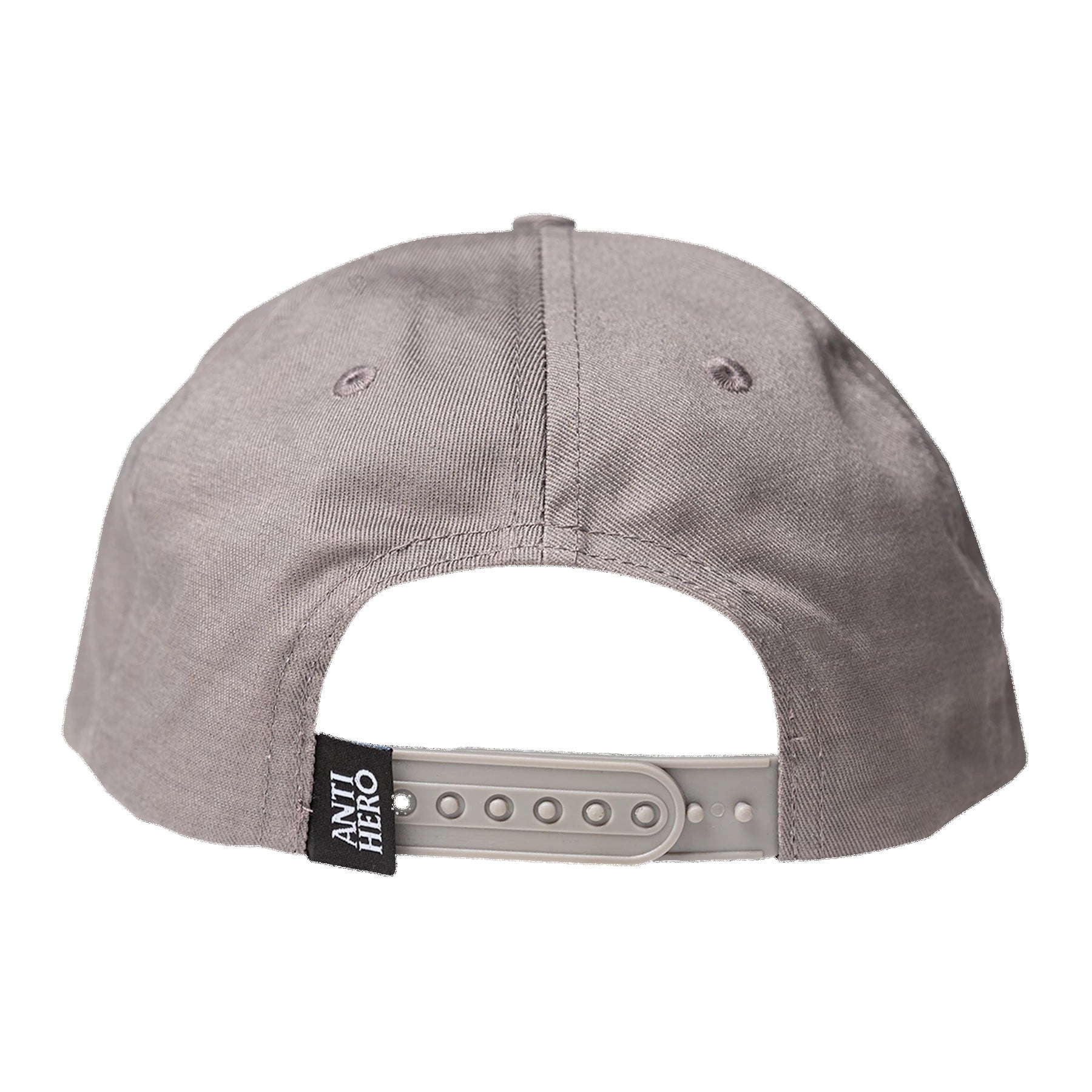 Grey Basic Pigeon AntiHero Skateboards Snapback Back