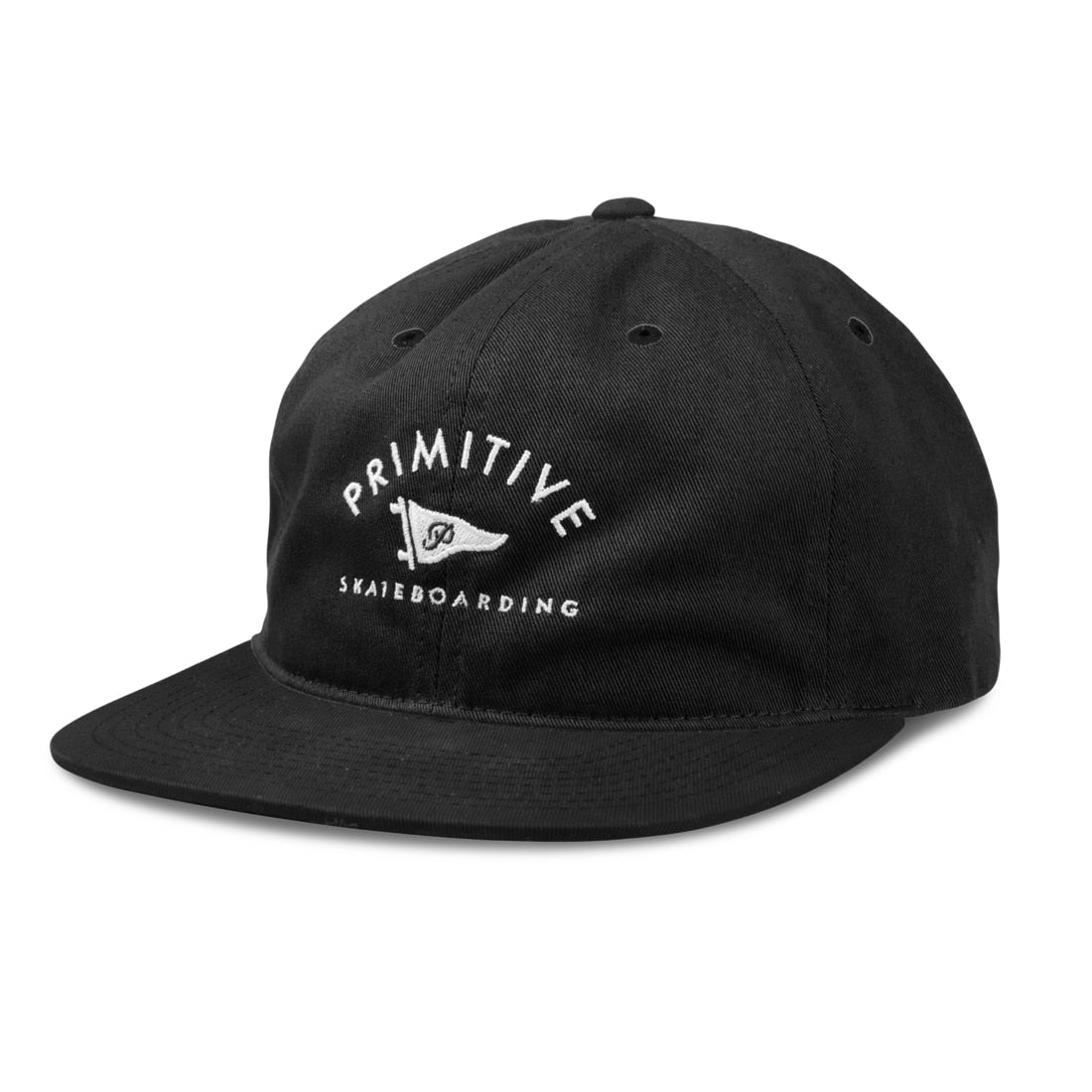 Primitive Archie Unstructured 6 Panel  Hat - Black