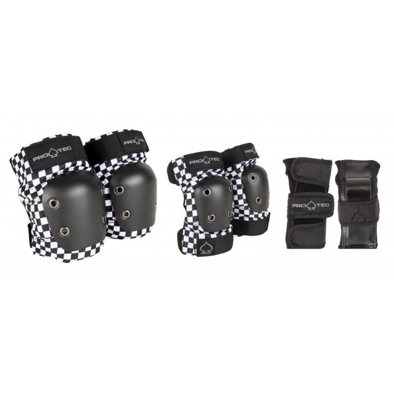 Checkerboard 3-pack Junior ProTec Pad Set