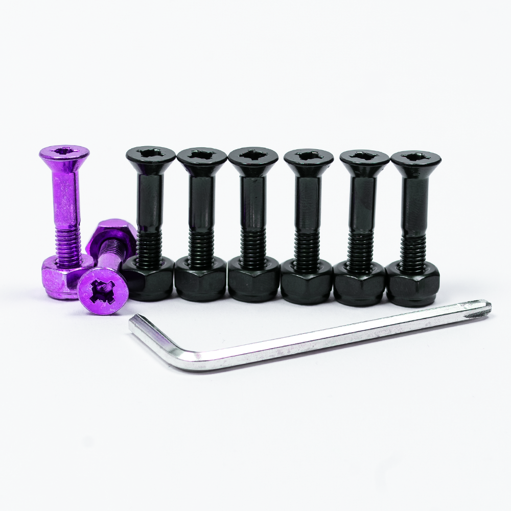 Exodus Phillips/Allen Combo Skateboard Hardware - Black/Purple