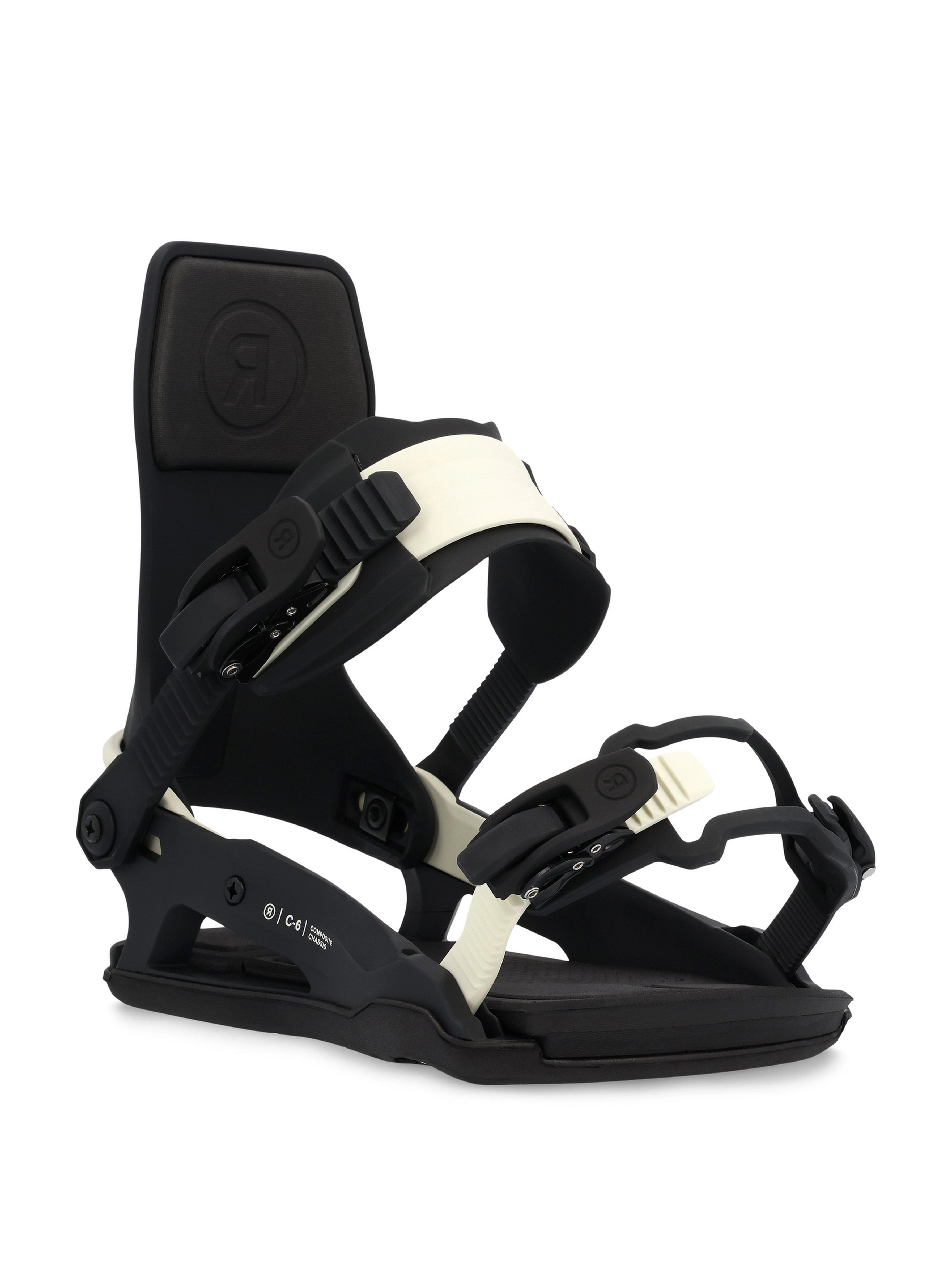 2023 Black C-6 Ride Snowboard Bindings Front