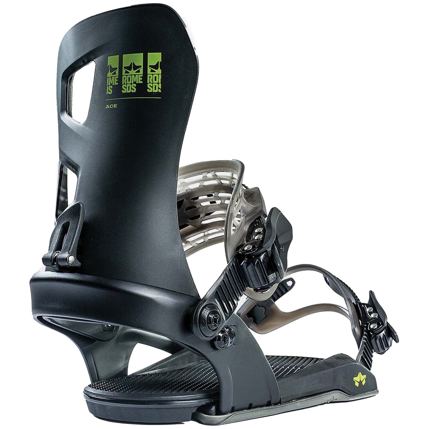 bindings for rome snowboard Rome Kids Ace 2023 Snowboard Bindings - Black