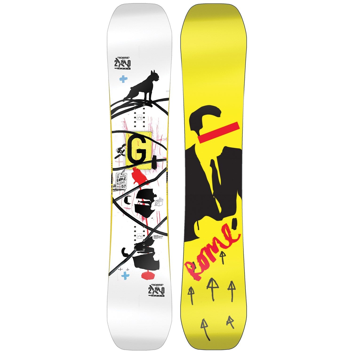 rome agent snowboard 2023 Rome Agent 20th Anniversary LE Snowboard 2023