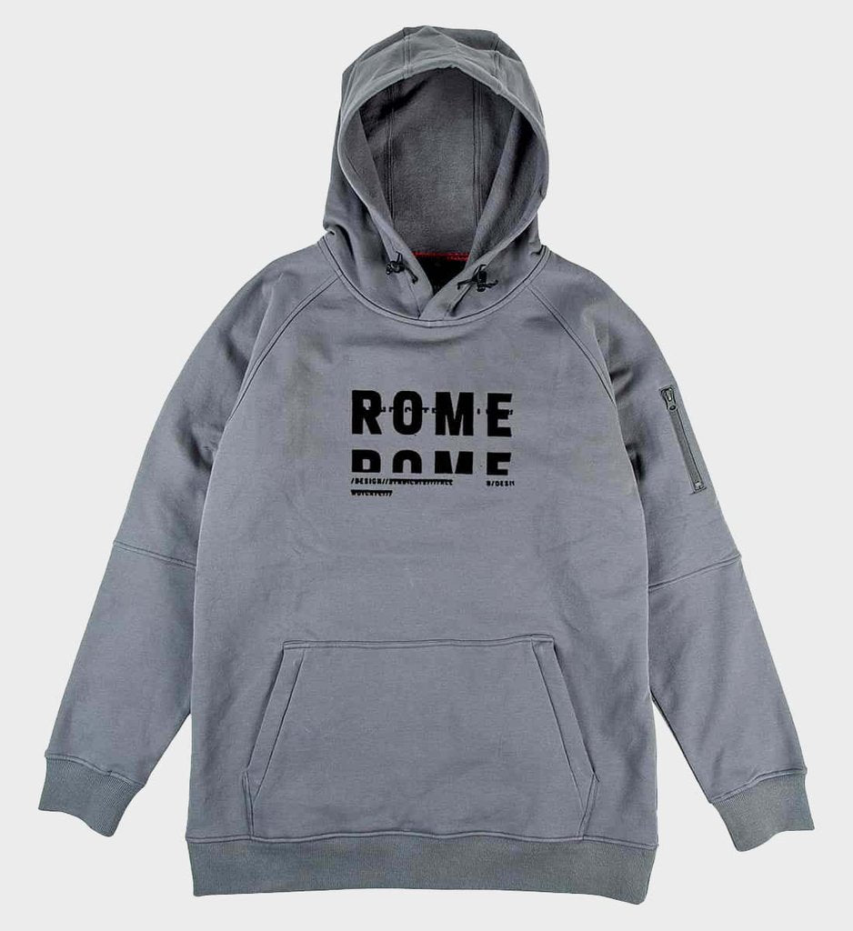 Gray Rome Snowboarding Riding Hoodie