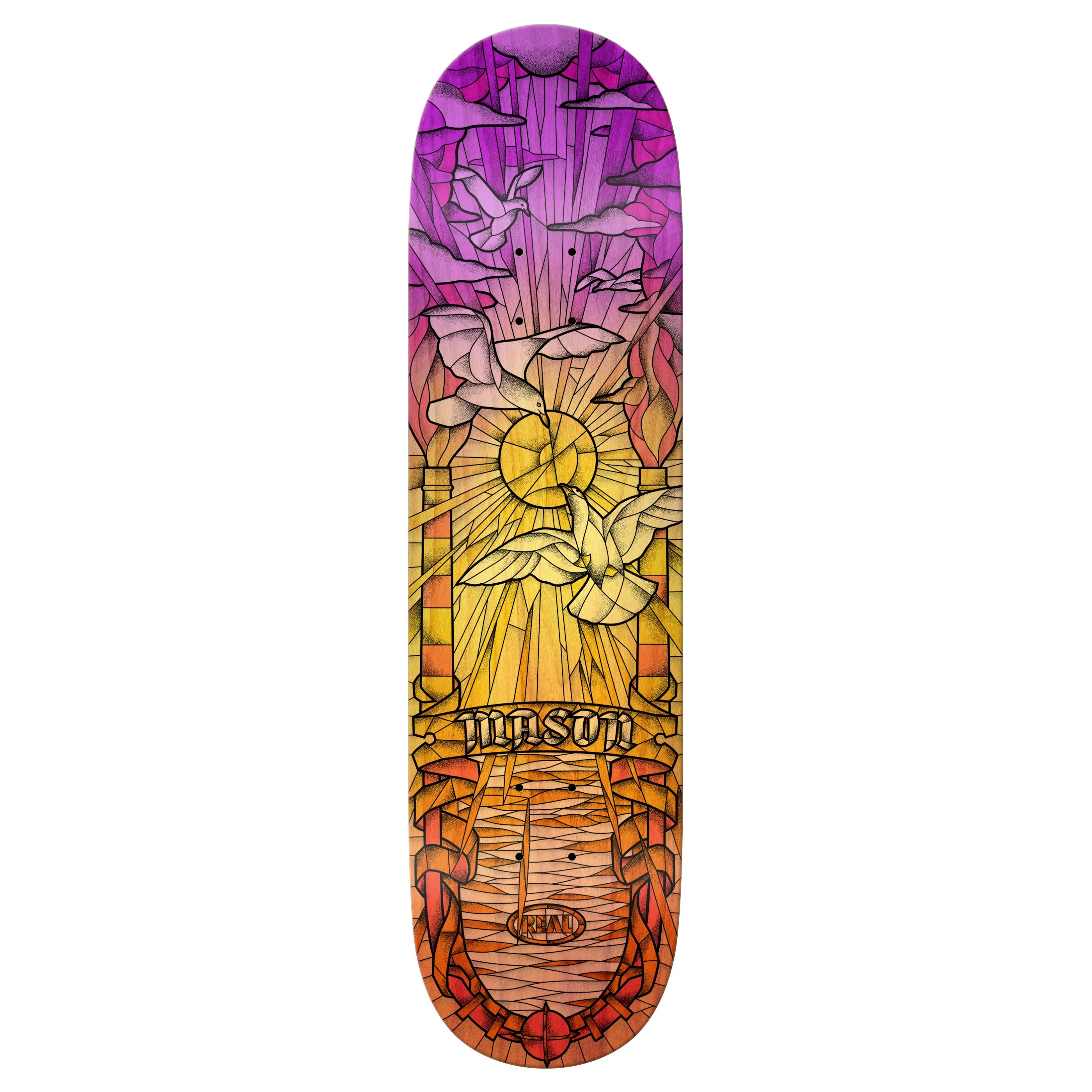 Mason Silva Chromatic Cathedral Real Skateboard deck