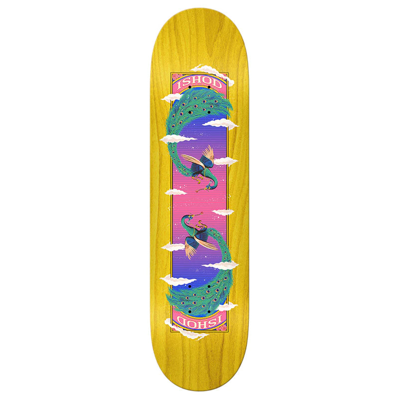 8.0" Ishod Wair Feathers Twin Tail Real Skateboard Deck