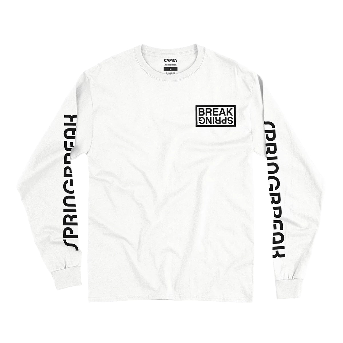 Capita Spring Break Long Sleeve Tee White