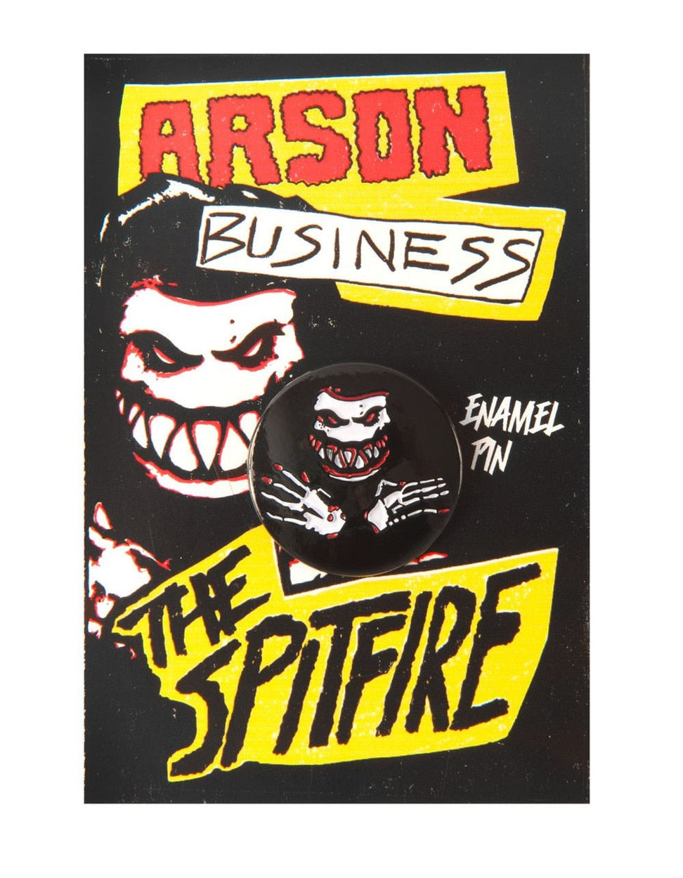 Spitfire Arson Business Enamel Lapel Pin