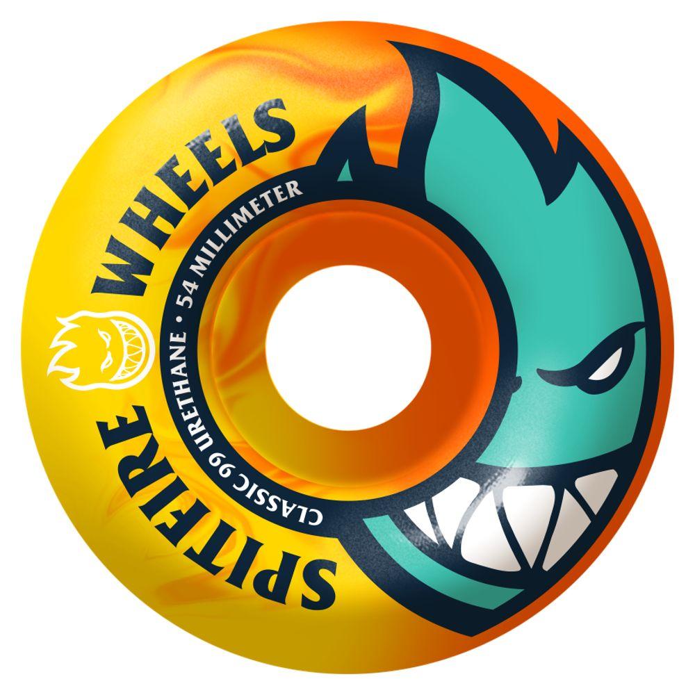 Neon Orange/Yellow Spitfire Wheels