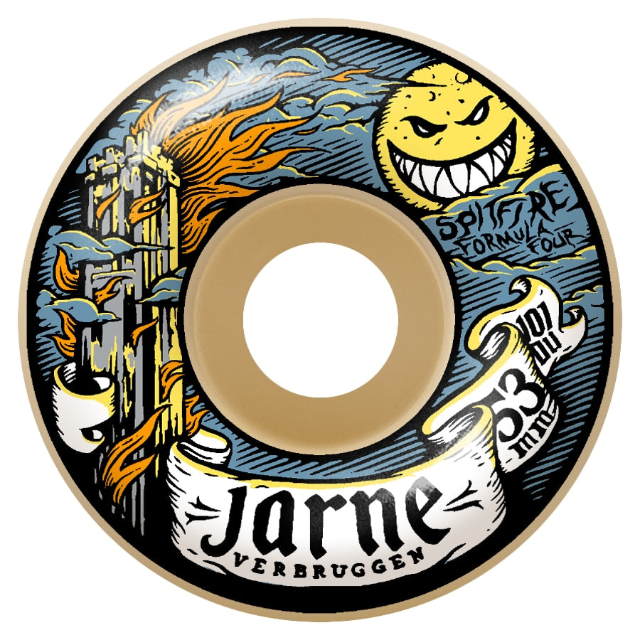 Spitfire Formula Four 101D Jarne Verbruggen Moonshine Classics Skateboard Wheels