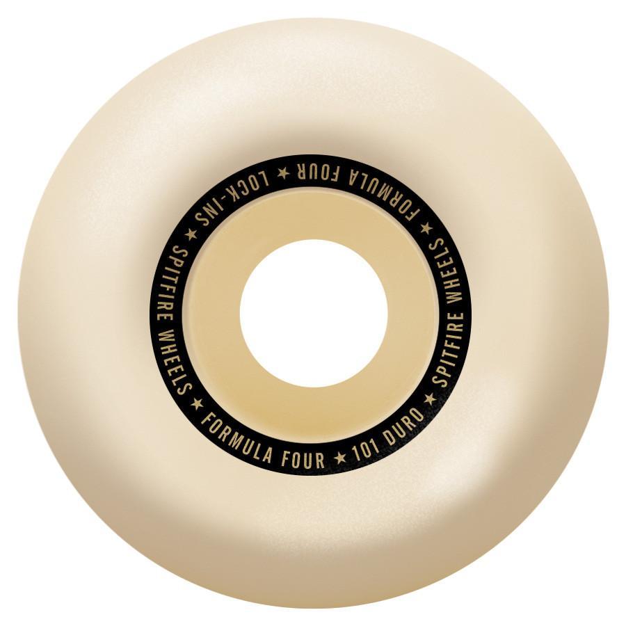 Spitfire Formula Four Lock-Ins Natural/Red 101D Skateboard Wheels