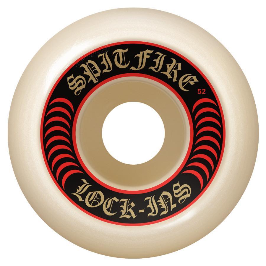 Spitfire Formula Four Lock-Ins Natural/Red 101D Skateboard Wheels