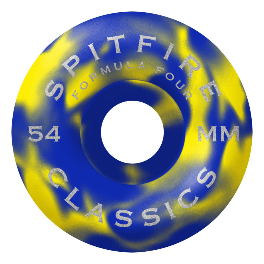 54mm Swirled Formula Four 99D Spitfire Classic Skateboard Wheels