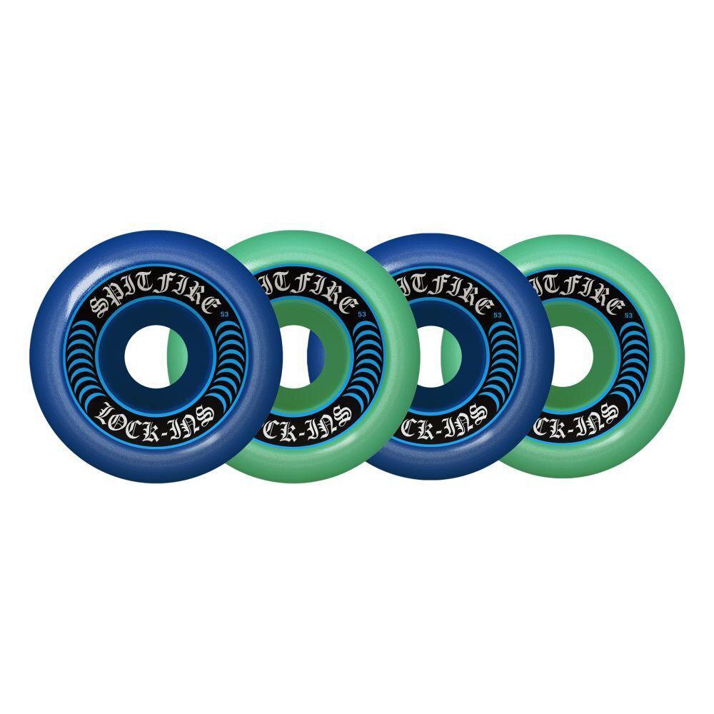 Spitfire Formula Four 99D Lock-Ins Blue/Teal Mash Up Skateboard Wheels