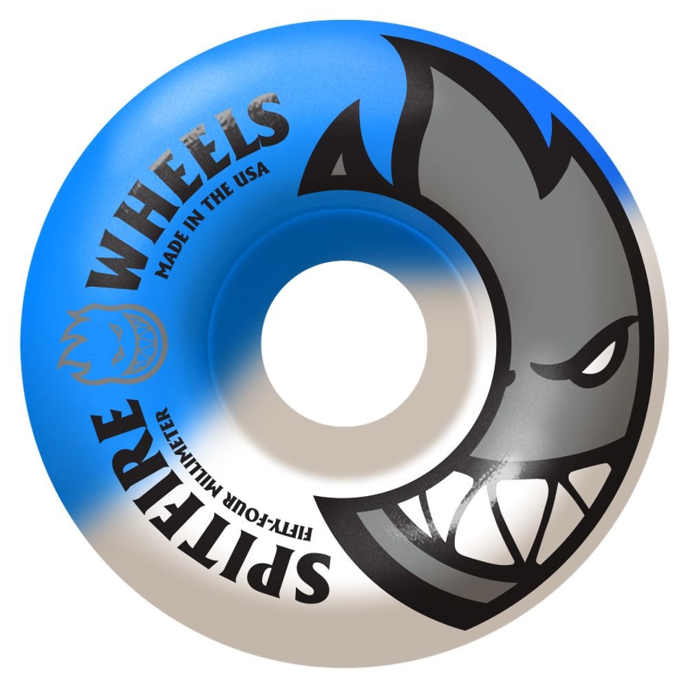 Spitfire Bighead Split Swirl Blue/White Classic 99D Skateboard Wheels