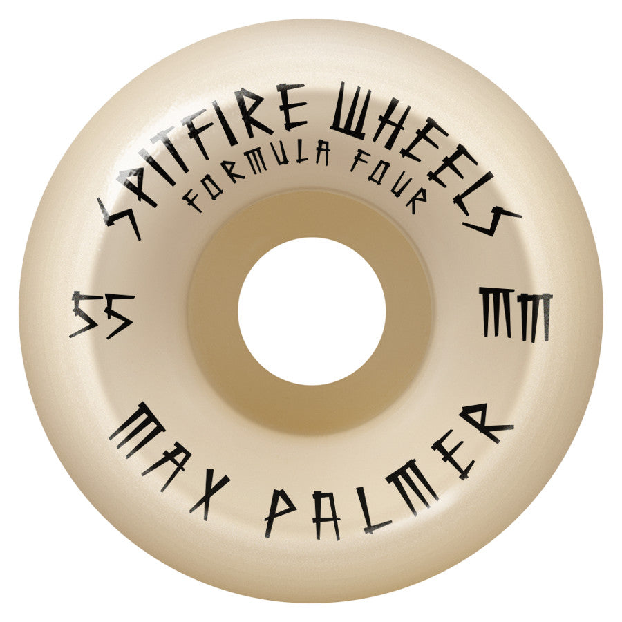 Max Palmer Spiked 99D F4 Spitfire Conical Full Skateboard Wheels