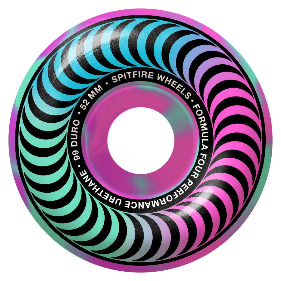 Multi Swirl Classic Spitfire Formula Four Skateboard Wheels