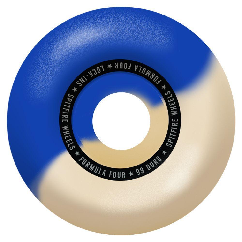 Spitfire Formula Four 99D Lock-Ins Swirl Cobalt Blue/Natural Skateboard Wheels