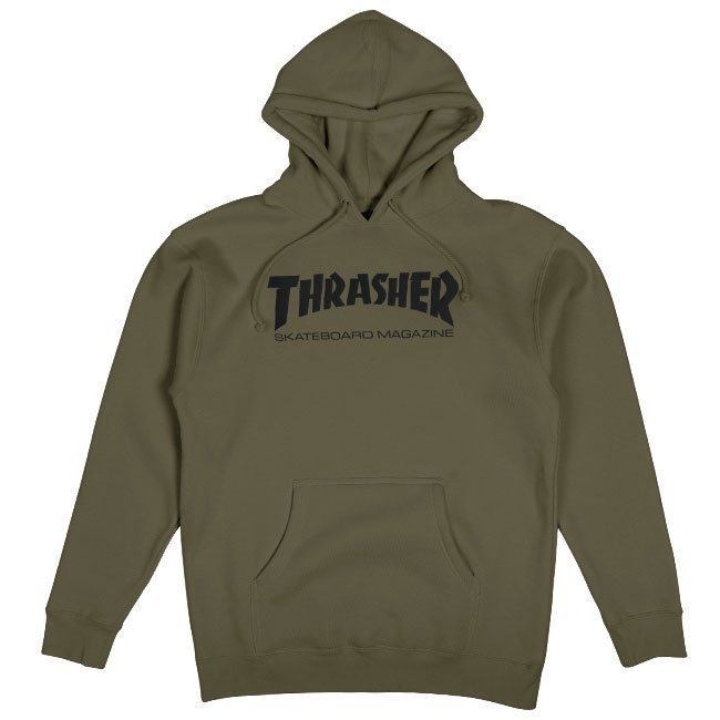 Army Green Skate Mag Thrasher Magazine Sweatshirt