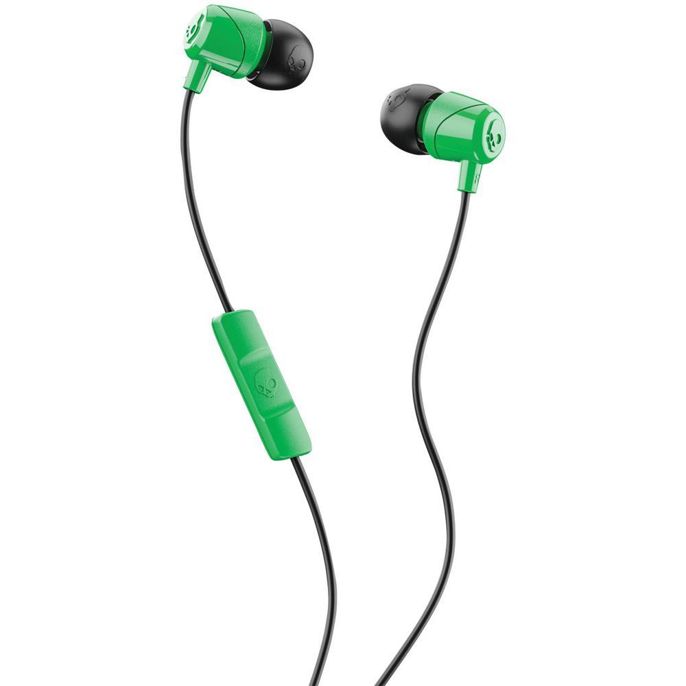 Skullcandy Green/Black Jib Headphones W/ Mic