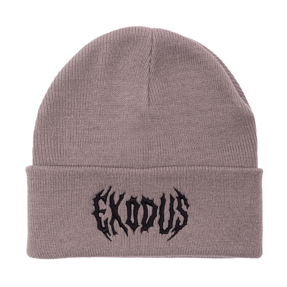 Exodus Metal Cuff Beanie - Warm Grey