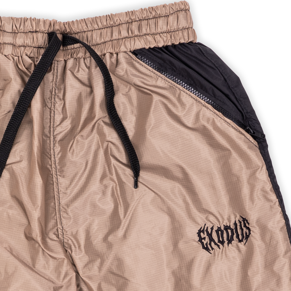 Khaki/Black Exodus Hammer Snow Pants Details