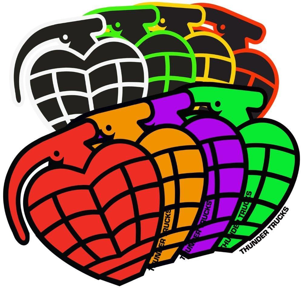 Grenade Thunder Trucks Skateboard Sticker