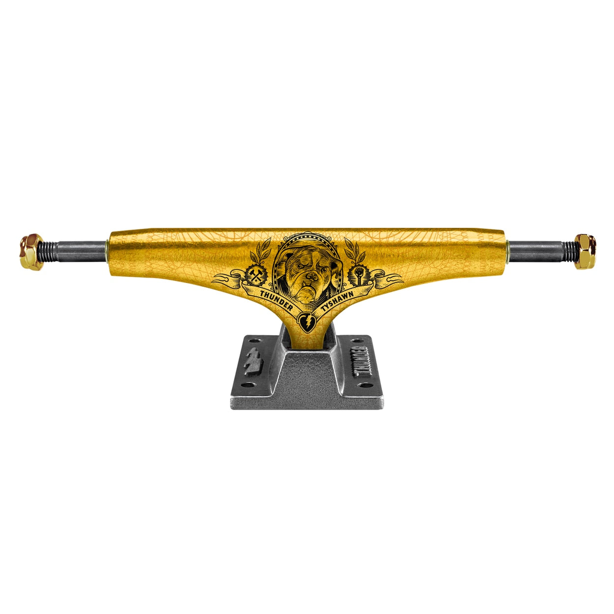 Thunder Tyshawn Jones Pedigree Team Hollows Skateboard Trucks - Gold