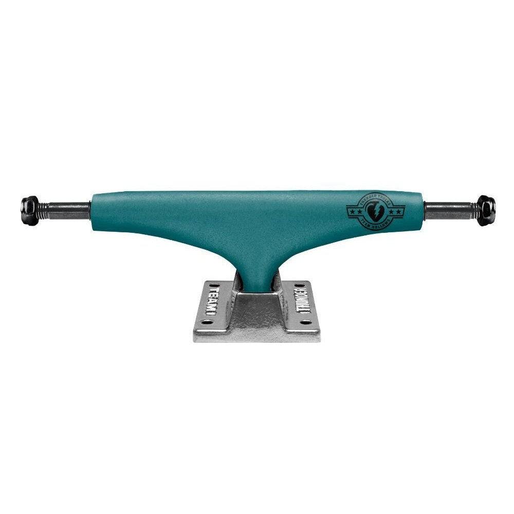 Thunder Polished Matte Teal Team Hollows Skateboard Trucks - Hi 148