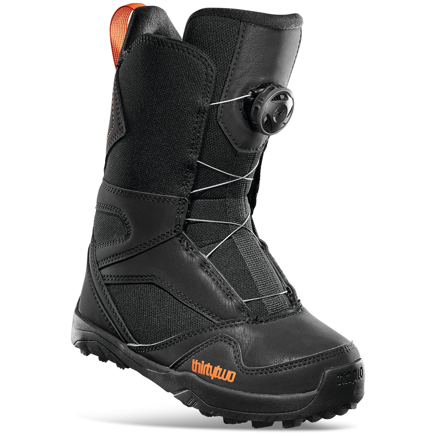 Black/Orange Kids ThirtyTwo BOA Snowboard Boot