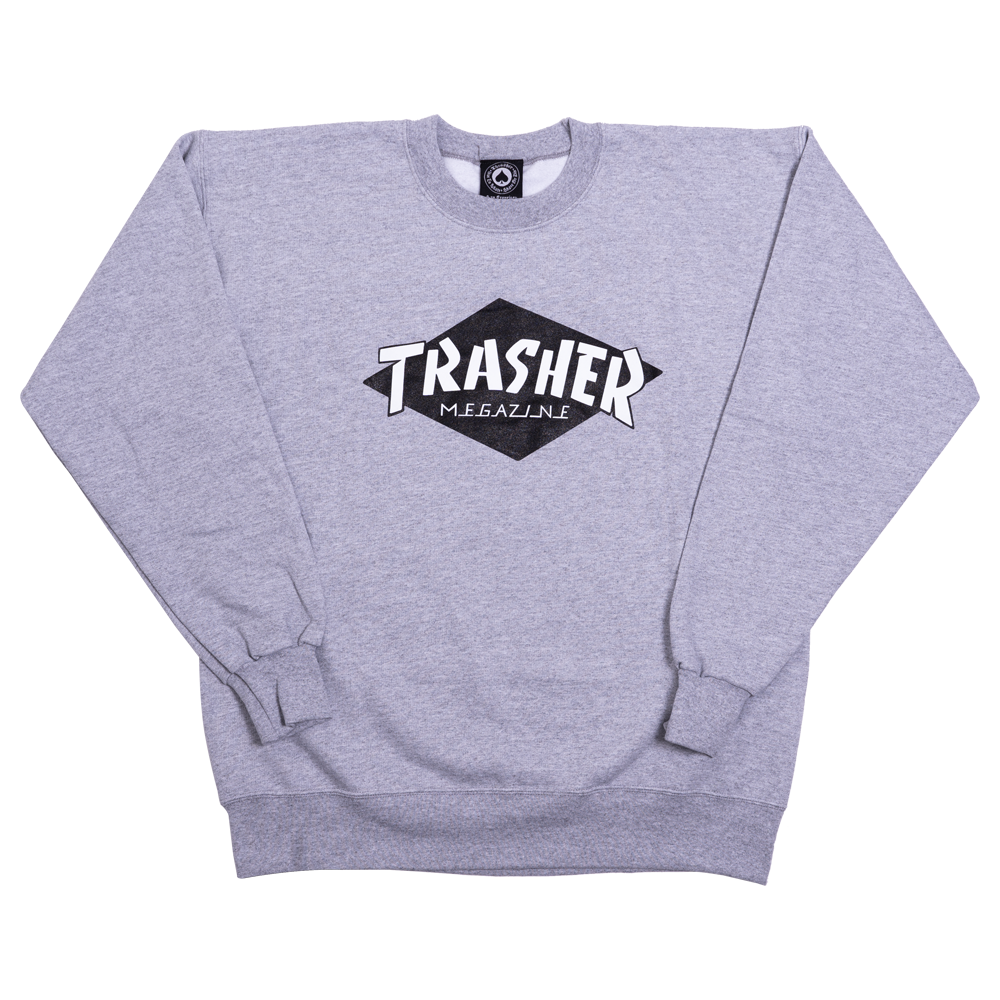 Grey Parra x Thrasher Trasher Megazine Sweatshirt