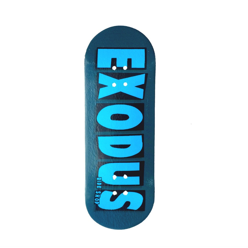 Exodus Brand Logo X-Wide 33mm Fingerboard Deck - Turquoise