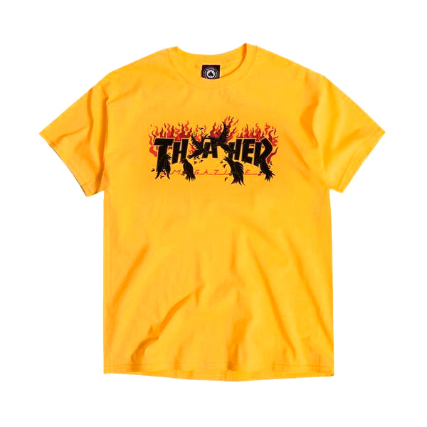Png Yellow Thrasher Logo Mallrat Original Thrasher Logo Fluro