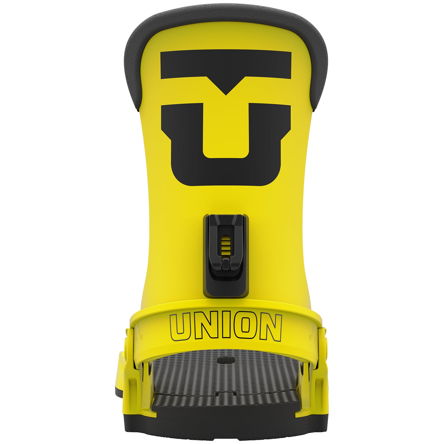 Electric Yellow 2023 Union Force Snowboard Bindings Back