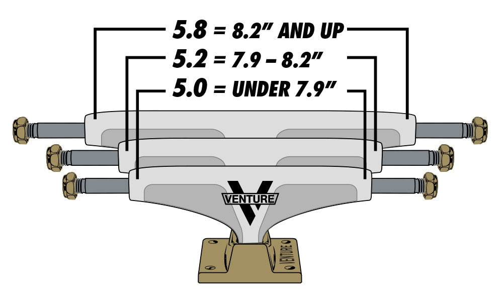 Venture All Polished V-Light Skateboard Trucks - Low
