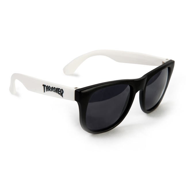 White Thrasher Magazine Logo Sunglasses