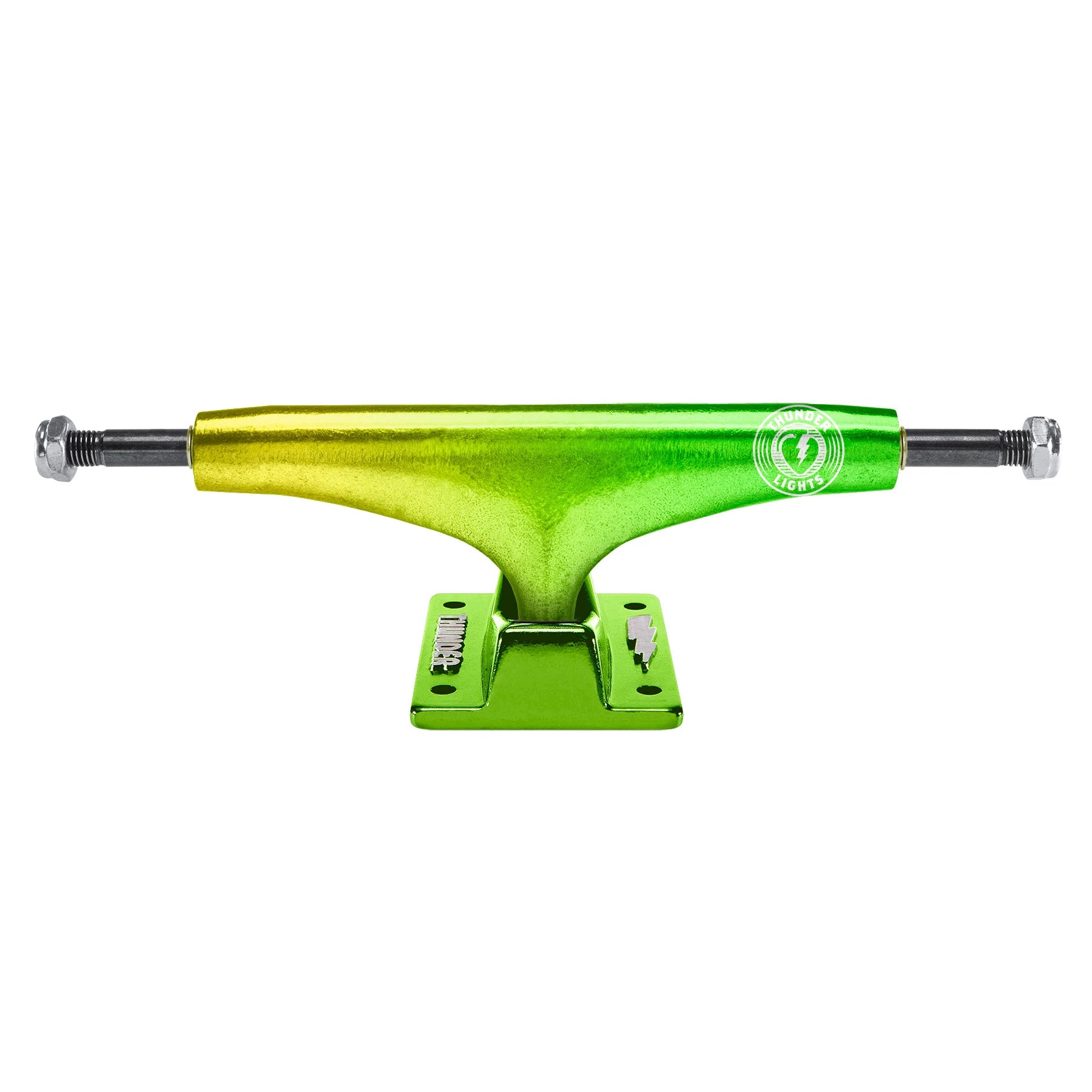 Yellow/Green Crossfade Thunder Light Skateboard Trucks