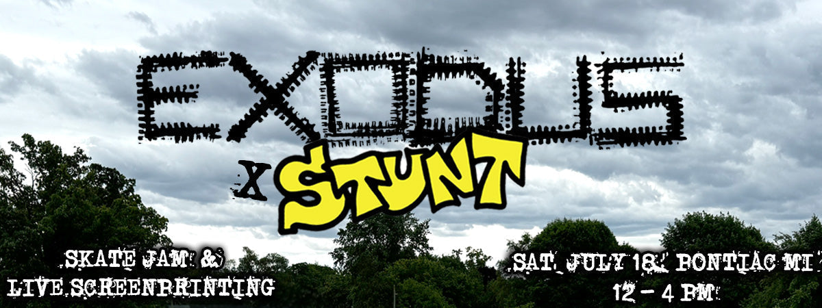 EXODUS X STUNT SCREENPRINTING AT THE PARK