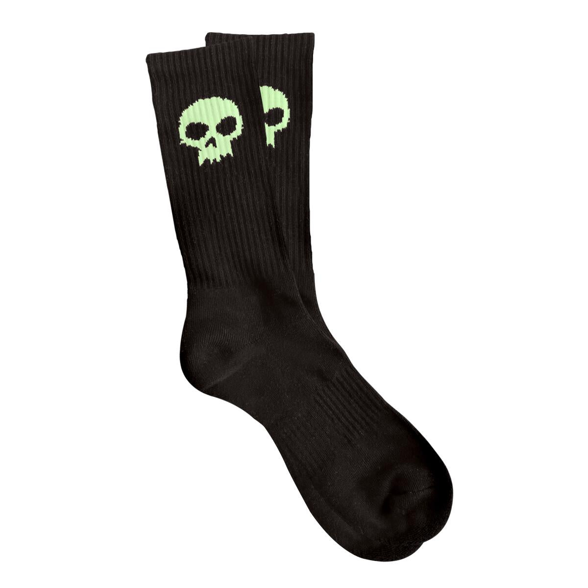 Zero Skull Socks - Black/Glow In The Dark