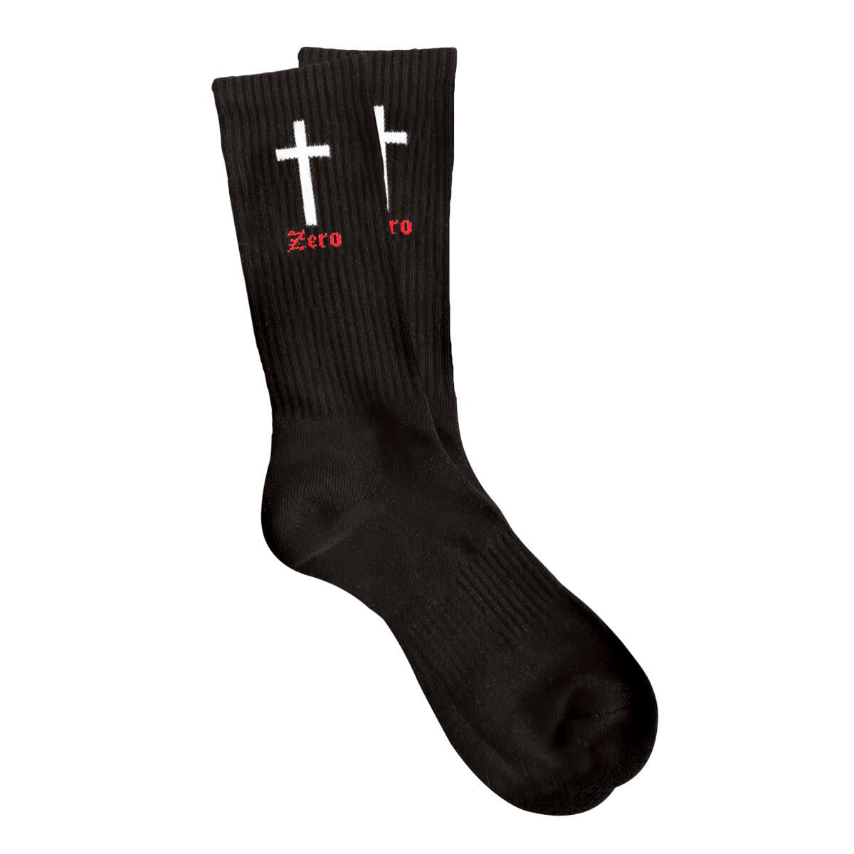 Black Cross Zero Socks