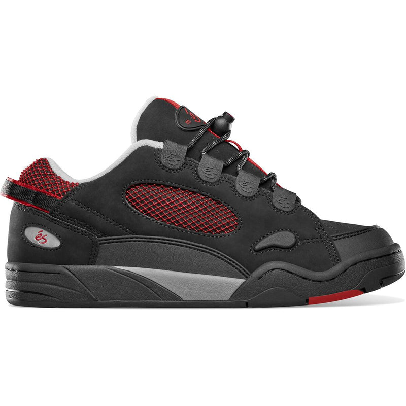 Black/Red Muska eS Skateboarding Shoe