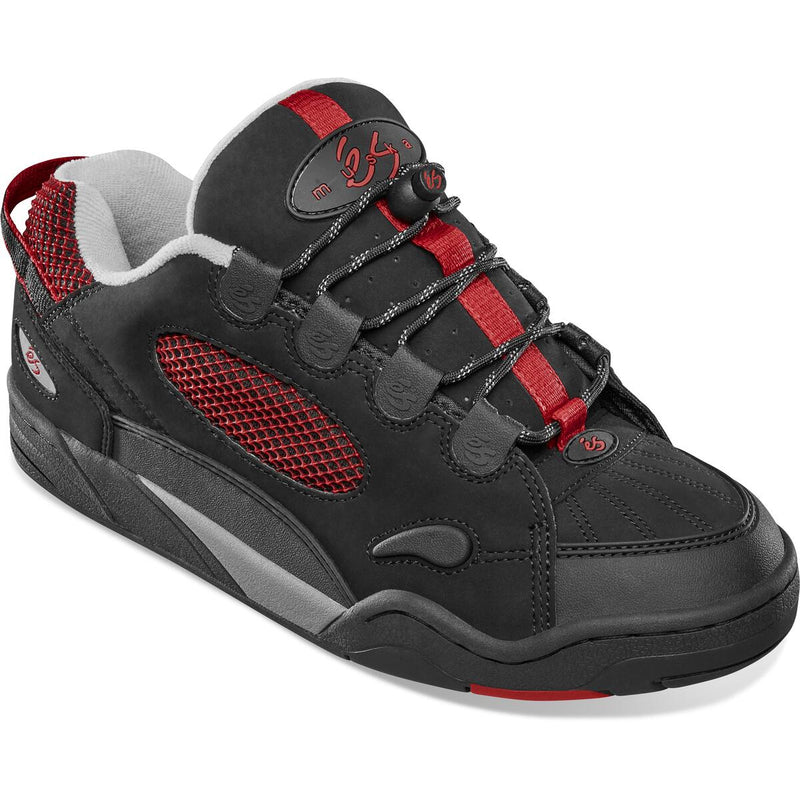 Black/Red Muska eS Skateboarding Shoe