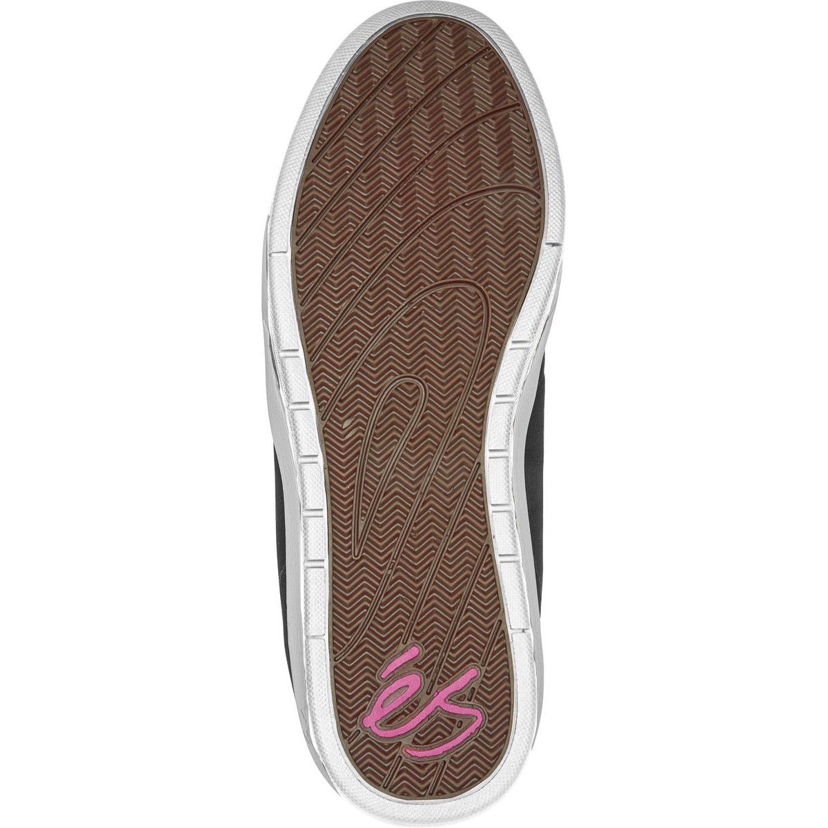 Black/White/Pink Swift 1.5 eS Skate Shoe Bottom